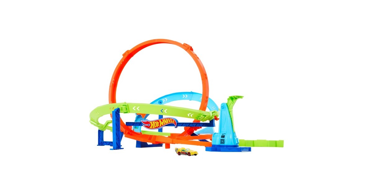 Hot Wheels Loop Cyclone Challenge Rennbahn