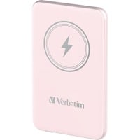 Verbatim Wireless Powerbank Charge 'n' Go 5.000mAh rosa, Qi, PD 3.0, Quick Charge 3.0