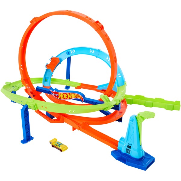 Hot Wheels Loop Cyclone Challenge Rennbahn
