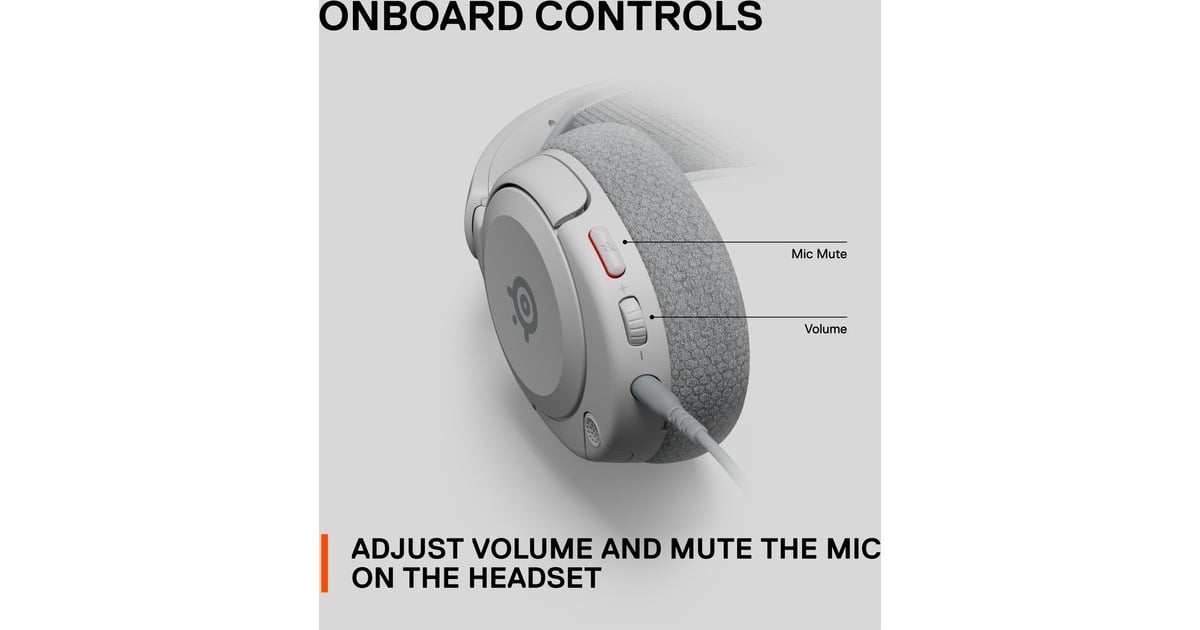 SteelSeries Arctis Nova 1P, Gaming-Headset weiß, 3.5 mm Klinke