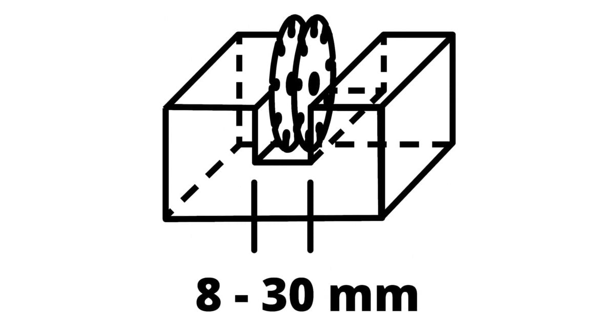 Einhell Mauer-Nutfräse TE-MA 1500 rot/schwarz, 1.500 Watt