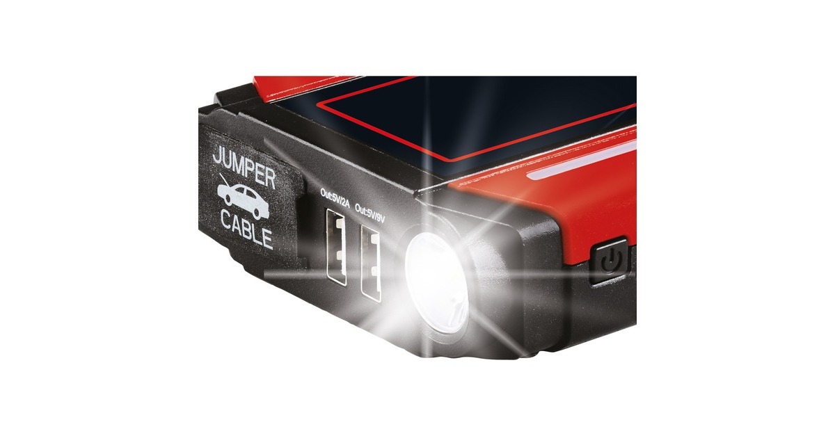 Einhell Jump-Start Powerbank CE-JS 8 rot/schwarz, Starthilfe für Benziner