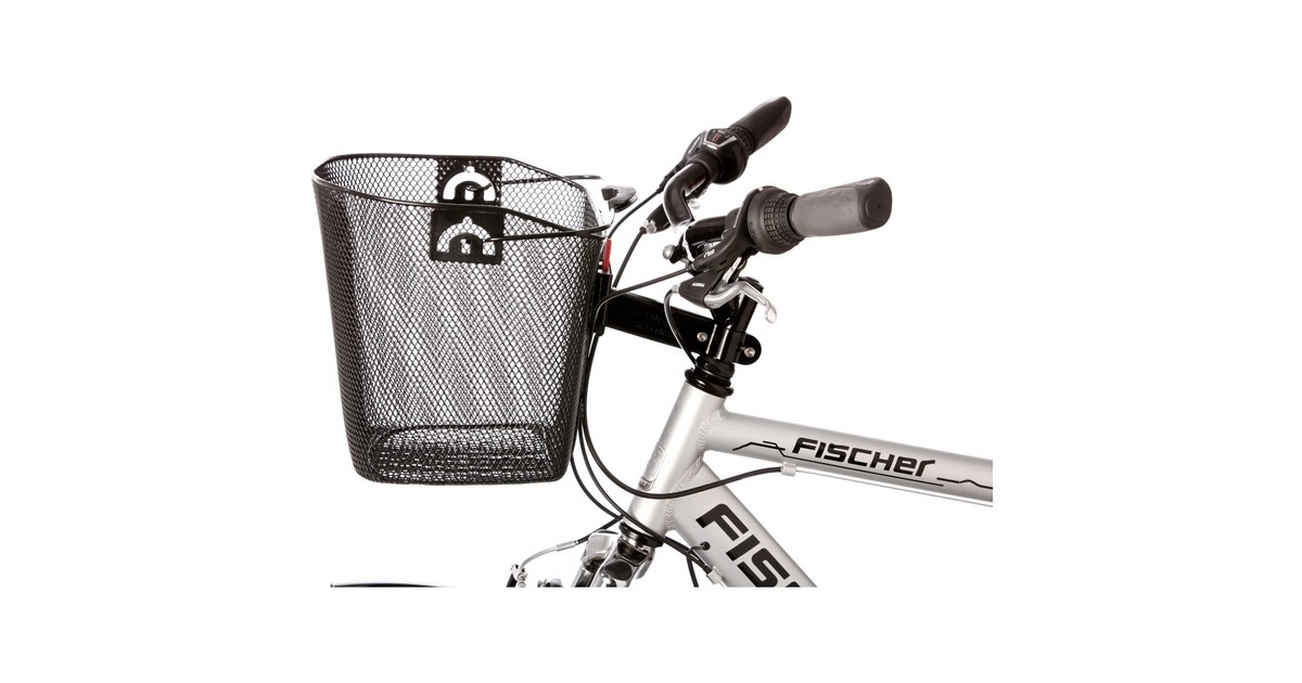 FISCHER Fahrrad Lenker-Korb mit Fahrradkorb/-tasche Schnellbefestigung
