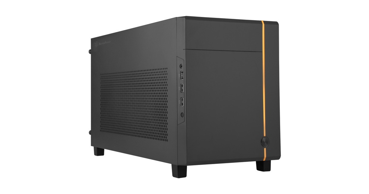 SilverStone Technology SUGO 14, Weiß, Mini-ITX-Würfelchassis, Unterstützt Grafikkarten in voller Länge für 3 Steckplätze/ATX PSU / 240mm AIO, 4 abnehmbaren Blenden, SST-SG14W