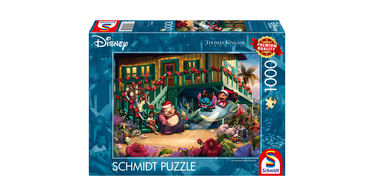 Schmidt Spiele Thomas Kinkade Studios: Disney - Lilo and Stitch Aloha ...