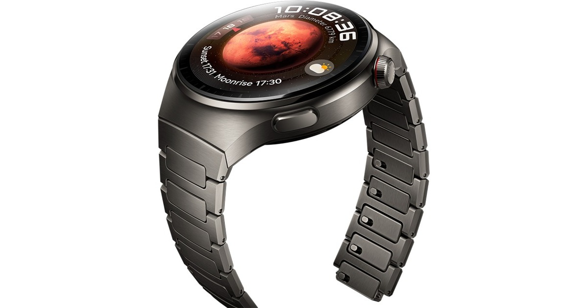 Huawei Watch 4 Pro (Medes-L19M), Smartwatch titan, Armband: Titanium, Titan