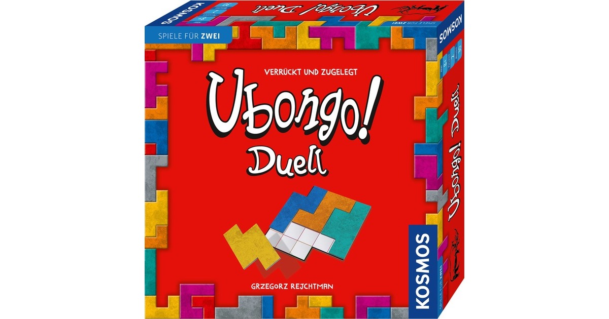 Jeu Ubongo – Duell – Jeu De Société Rapide Pour 2 Joueurs – Dès 8 Ans – 350 Énigmes – Logique Et Rapidité