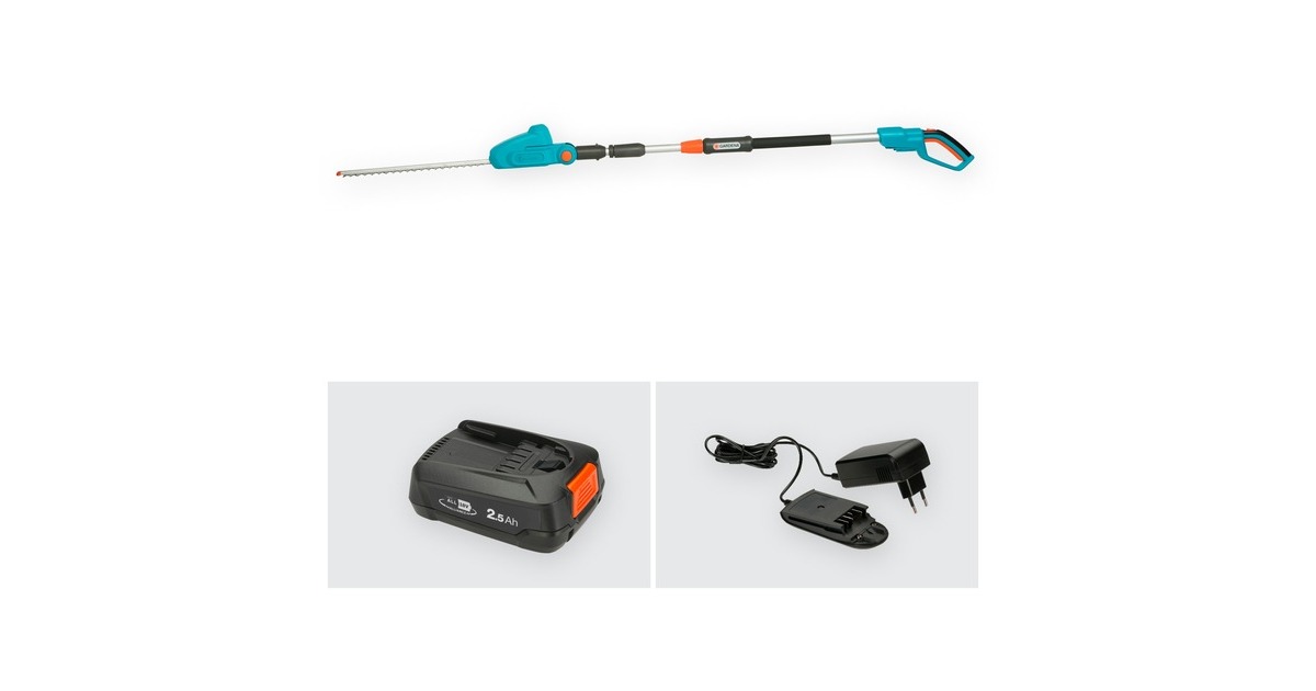 GARDENA AkkuTeleskopHeckenschere THS 42/18V P4A, ReadyToUse Set