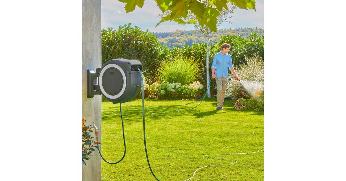 GARDENA AkkuWandSchlauchbox PowerRoll XXL 18V P4A, 40 Meter