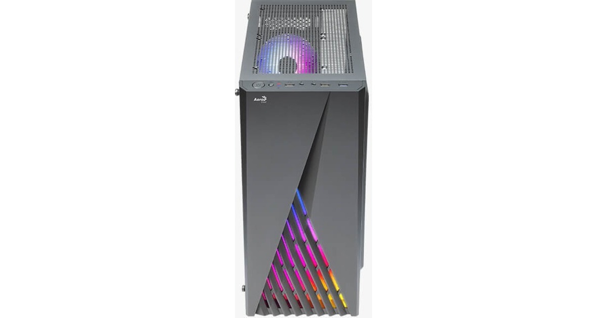 Aerocool Delta G-BK-v1, Tower-Gehäuse schwarz, Tempered Glass