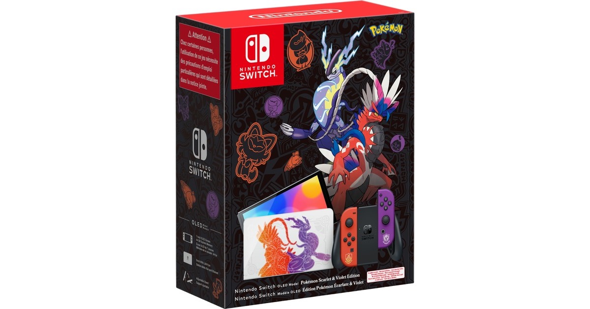 Nintendo Switch Oled Karmesin Und Purpur Nintendo Switch (OLED-Modell) Pokémon Karmesin & Purpur Edition