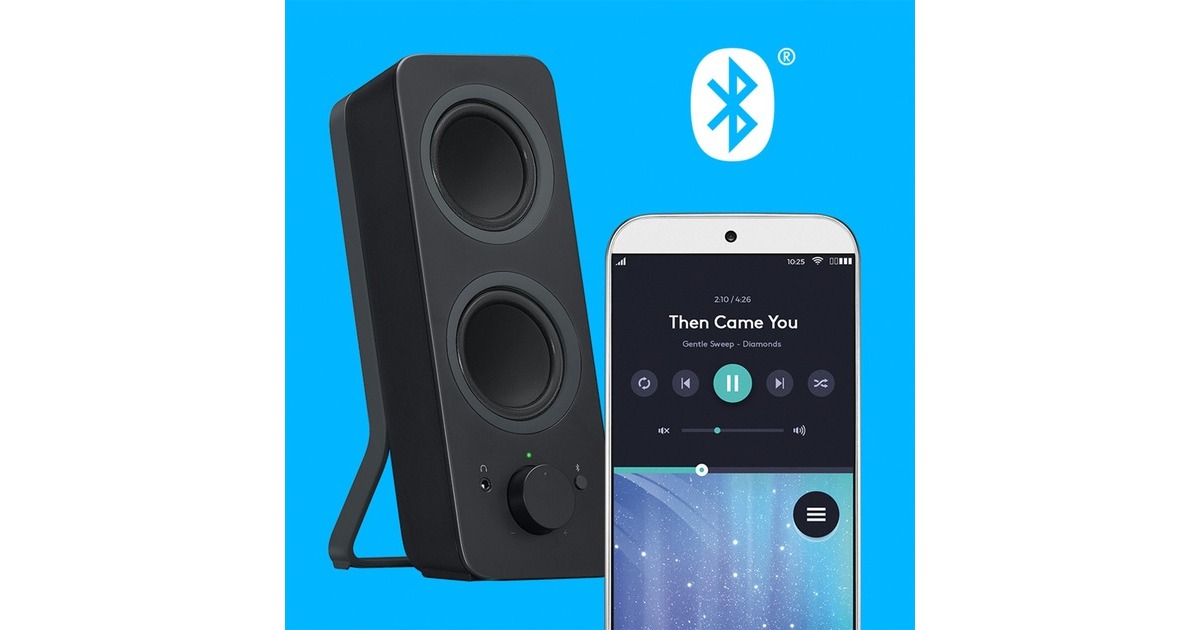 Produktbild von Logitech Z207 Kabellose PC-Lautsprecher, Bluetooth, Stereo Sound