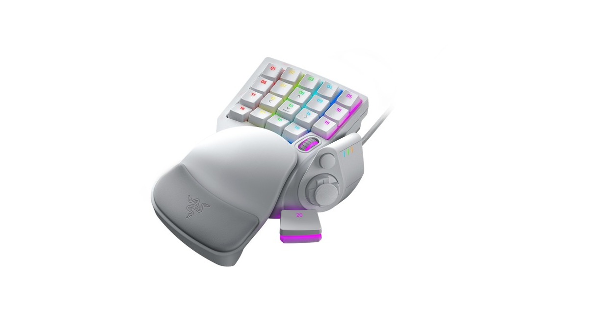 Razer Tartarus Pro - Mercury White