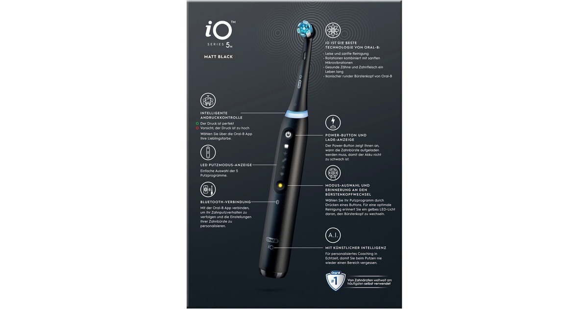 Braun Elektrsche Zahnbürste O Radant, Kompatbel Zu: Oral-B O