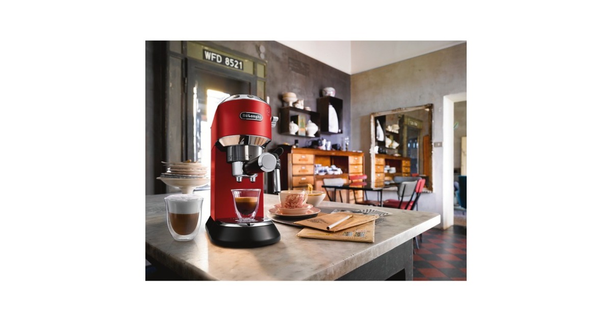 DeLonghi Dedica Style EC 685.R, Espressomaschine rot