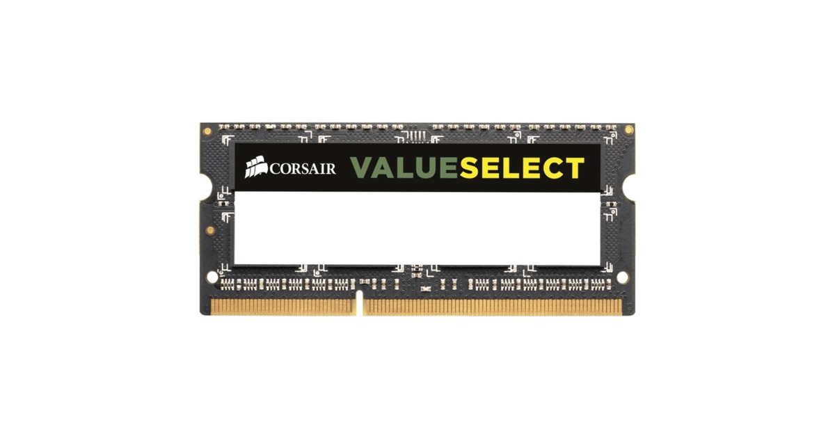 Corsair ValueSelect SO DIMM 4 GB DDR3 1600 Arbeitsspeicher CMSO4GX3M1A1600C11 ValueSelect