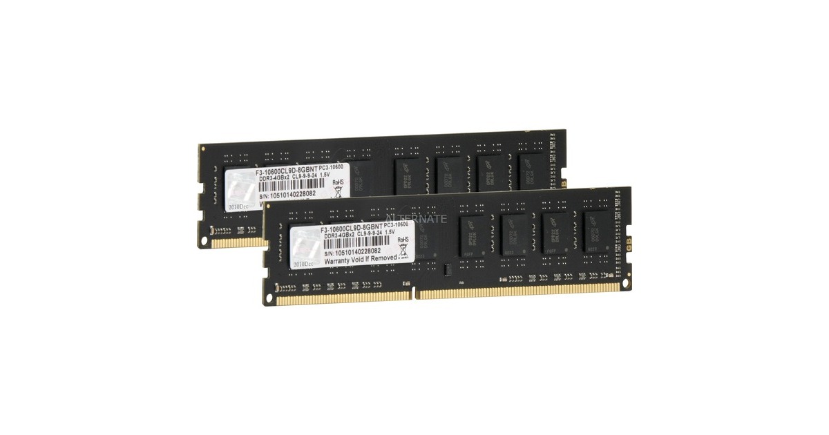 G Skill Dimm 8 Gb Ddr3 1333 Kit Arbeitsspeicher G.Skill DIMM 8 GB DDR3-1333 (2x 4 GB) Dual-Kit, Arbeitsspeicher F3
