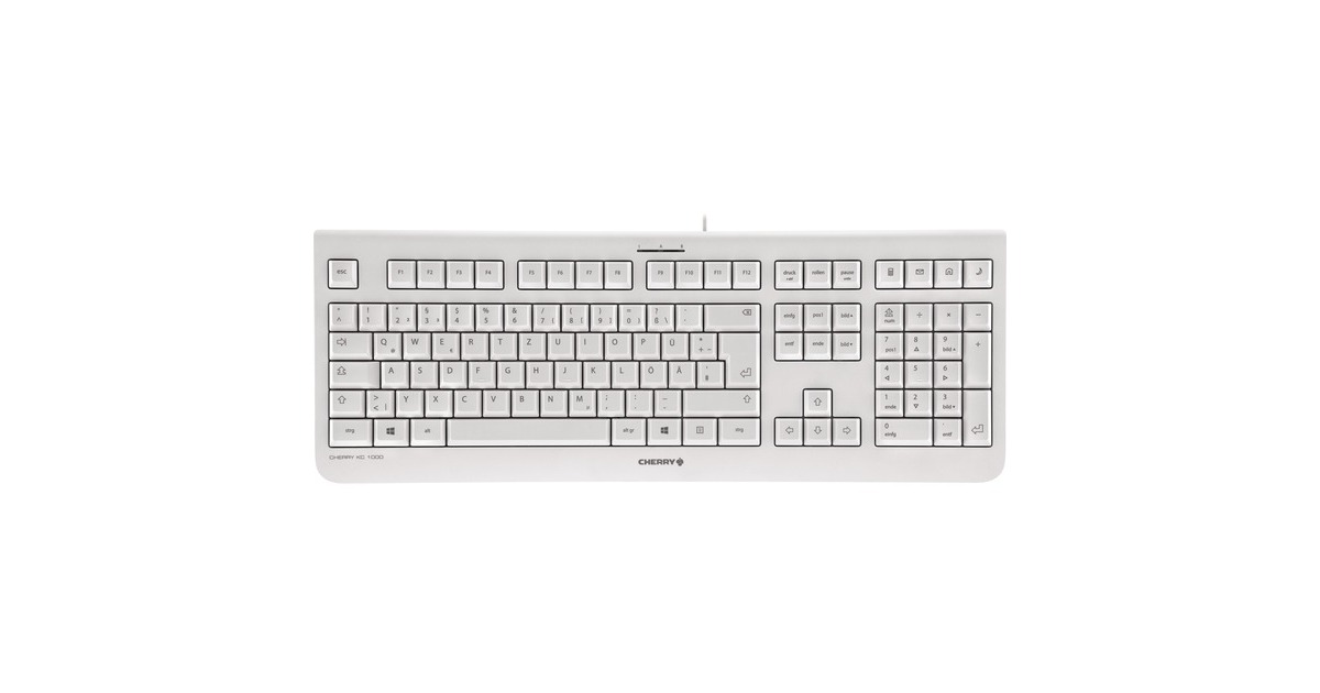 CHERRY KC 1000, Tastatur weiß, DE-Layout | Mechanische Tastaturen