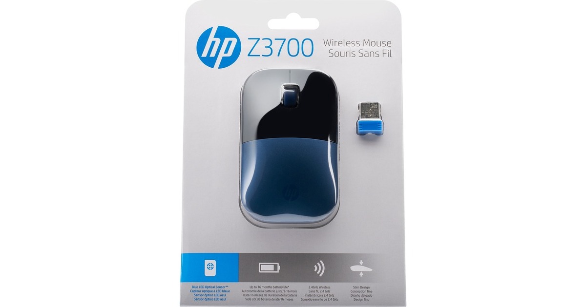 Z3700 Maus Wireless HP schwarz/blau