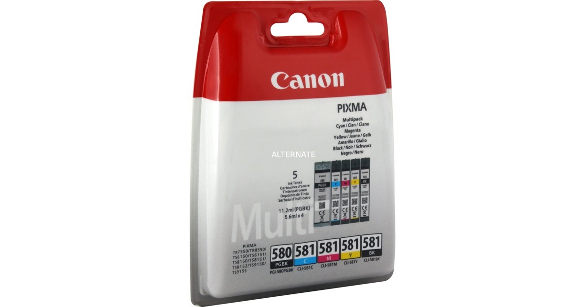 Canon Tinte Multipack PGI-580/CLI-581 BK/C/M/Y | 
