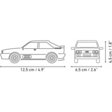 COBI Audi Quattro 1980, Konstruktionsspielzeug weiß, Maßstab 1:35