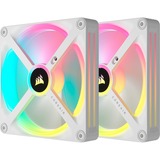 Corsair iCUE LINK QX140 RGB 140-mm-PWM-Lüfter, Gehäuselüfter weiß, Starter-Kit, 140 mm