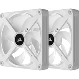 Corsair iCUE LINK QX140 RGB 140-mm-PWM-Lüfter, Gehäuselüfter weiß, Starter-Kit, 140 mm