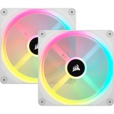 Corsair iCUE LINK QX140 RGB 140-mm-PWM-Lüfter, Gehäuselüfter weiß, Starter-Kit