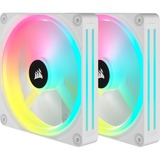 Corsair iCUE LINK QX140 RGB 140-mm-PWM-Lüfter, Gehäuselüfter weiß, Starter-Kit, 140 mm
