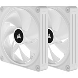 Corsair iCUE LINK QX140 RGB 140-mm-PWM-Lüfter, Gehäuselüfter weiß, Starter-Kit, 140 mm