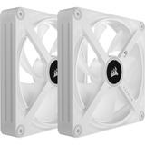 Corsair iCUE LINK QX140 RGB 140-mm-PWM-Lüfter, Gehäuselüfter weiß, Starter-Kit, 140 mm