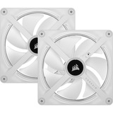 Corsair iCUE LINK QX140 RGB 140-mm-PWM-Lüfter, Gehäuselüfter weiß, Starter-Kit, 140 mm