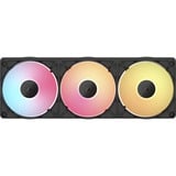 Corsair iCUE LINK RX360 II Unified Frame RGB-PWM, Gehäuselüfter schwarz, mit iCUE LINK-System-Hub, Black, 360 mm