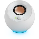 Creative Pebble SE , PC-Lautsprecher weiß, Bluetooth 5.3, USB-C, Klinke, RGB