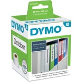 Dymo LabelWriter ORIGINAL Ordneretiketten breit 59x190mm, 1 Rolle mit 110 Etiketten weiß, permanent klebend, S0722480