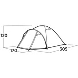 Easy Camp Kuppelzelt Setesdal 3 olivgrün, mit Tunnel-Vorbau, Modell 2025