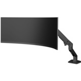 Ergotron HX Monitor Arm mit VHD-Gelenk, Tischhalterung, Monitorhalterung schwarz (matt), für 1000 R Curved Monitore