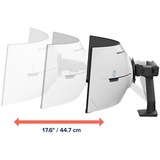 Ergotron HX Monitor Arm mit VHD-Gelenk, Tischhalterung, Monitorhalterung schwarz (matt), für 1000 R Curved Monitore
