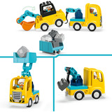 LEGO 10475 DUPLO Town Baufahrzeuge - 3-in-1-Set, Konstruktionsspielzeug 
