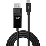 Lindy USB Adapterkabel 8K60, USB-C Stecker > DisplayPort Stecker schwarz, 3 Meter, + HDR