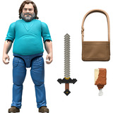 Mattel Minecraft Movie Steve Actionfigur und Zubehör, Spielfigur Spielset mit 10 cm Figur