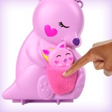 Mattel Polly Pocket Mini-Spielzeug Mama und Joey Känguru Tasche mit 2 Puppen, Spielfigur 