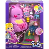 Mattel Polly Pocket Mini-Spielzeug Mama und Joey Känguru Tasche mit 2 Puppen, Spielfigur 