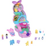 Mattel Polly Pocket Mini-Spielzeug Mama und Joey Känguru Tasche mit 2 Puppen, Spielfigur 