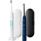 Philips Sonicare ProtectiveClean 4500 HX6830/34, Elektrische Zahnbürste rosa/schwarz, inkl. 2. Handstück