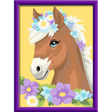 Ravensburger CreArt - Pferd mit Blumen, Malen 
