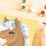 Ravensburger CreArt - Pferd mit Blumen, Malen 