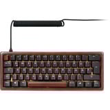 Sharkoon SKILLER SGK50 S4 Gen2 Wood PBT, Gaming-Tastatur holz/schwarz, DE-Layout, Gateron G Pro 3.0 Yellow