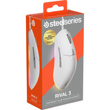 SteelSeries Rival 3 Gen 2, Gaming-Maus weiß