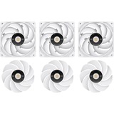 Thermaltake TOUGHFAN EX12 Pro White – Swappable Edition, Gehäuselüfter schwarz, 3-Fan Pack, 120 mm